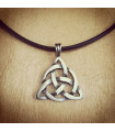 Triquetra-Trinity Large Pewter Necklace