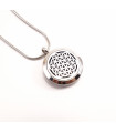 Flower of Life Aromatherapy Locket 25mm - Earth Frequency Infused