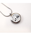 Tree of Life Aromatherapy Locket 25mm - Earth Frequency Infused