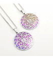 Sri Yantra 2-layer Necklace - Earth Frequency Imprinted